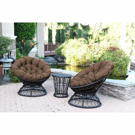PROPATION Cushion for Papasan Swivel Chair, Brown PR2999361